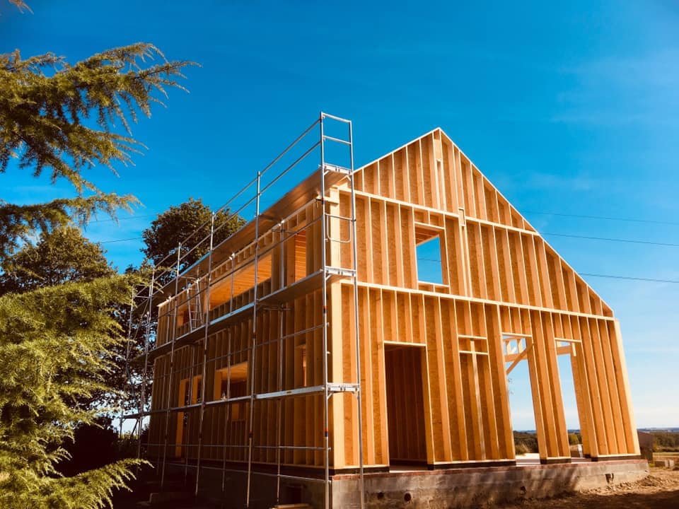 Construction d'une maison à ossature bois par Thibo-Alpes-Bois dans les Hautes-Alpes