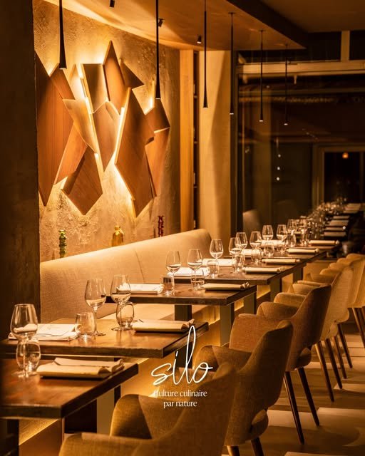 Restaurant Le Silo — plafond et murs